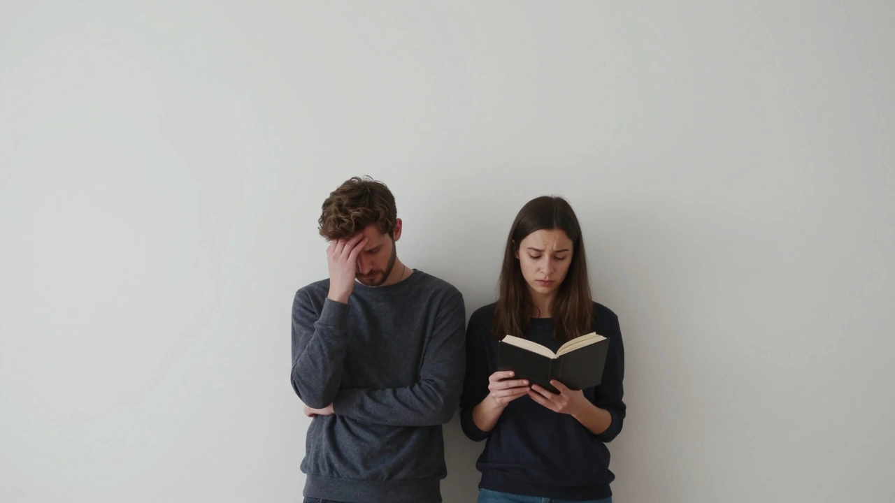 Couple in small space illustrating lack of privacy